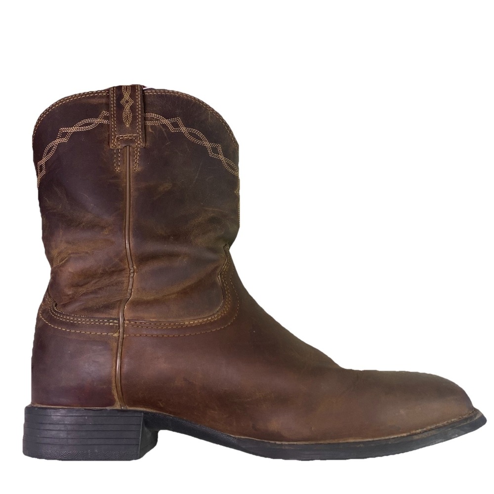 ARIAT Men's Leather Brown Western Cowboy Riding Boots‎ Style 35525 Sz.12 D - Picture 8 of 14